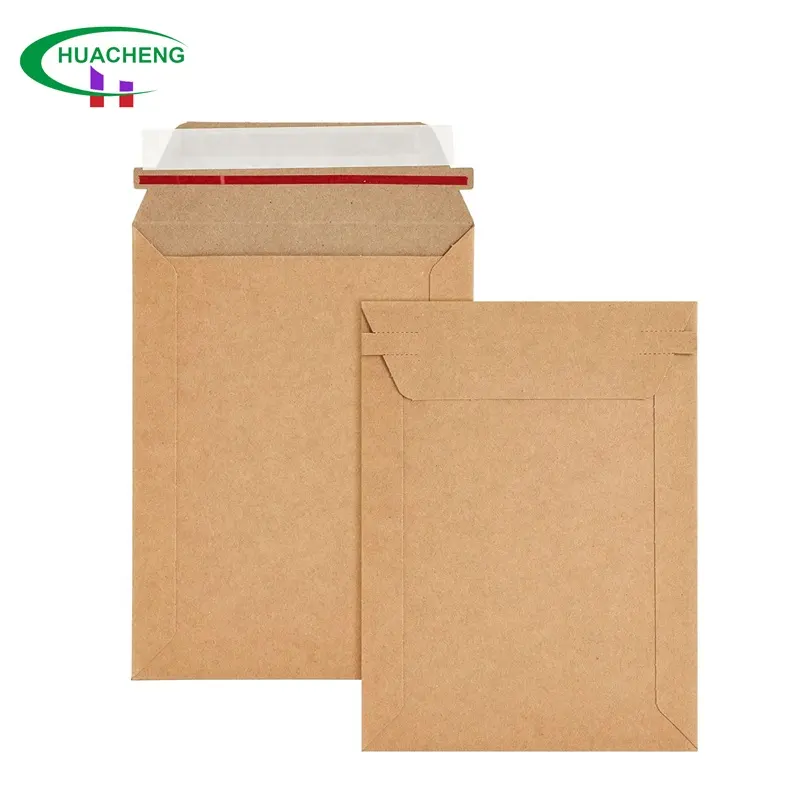 7x9 Inches Custom Thicker Quality Sturdiness Wholesale Recycled Expandable White Rigid Stay Flat Cardboard Mailers Envelopes
