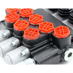 วาล์วควบคุมทิศทางแบบสัดส่วน P40-G12-OT 40 ลิตร/นาที เกลียวใน G1/2 วาล์วไฮดรอลิก 6 ทาง ควบคุมด้วยมือ - Product Image 3