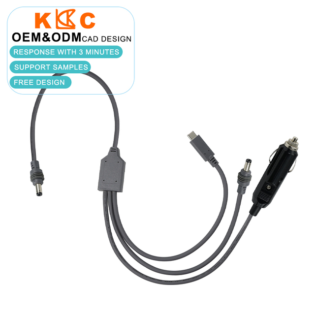 DC 12V 24V 10-15A USB Type-C Vehicle Power Supply Cord / Car Cigarette Lighter Adapter Cable / Portable Satellite Dish Truck SUV