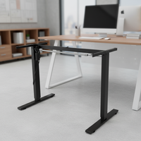 Bureau électrique ergonomique réglable en hauteur, personnalisé OEM/ODM, en acier inoxydable, pour usage commercial
