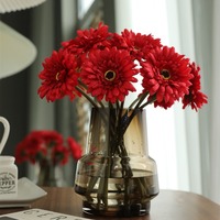 Bunga Krisan Buatan, Gerbera, Eustoma - Bunga Kain Sutra Gaya Instagram untuk Dekorasi Rumah Kreatif; Produsen Grosir dari Cina