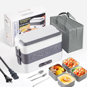 Boîte à lunch thermique en acier inoxydable blanc <span class=keywords><strong>de</strong></span> haute qualité, grande capacité, électrique, portable, chauffante, <span class=keywords><strong>pour</strong></span> <span class=keywords><strong>adultes</strong></span> - Product Image 1