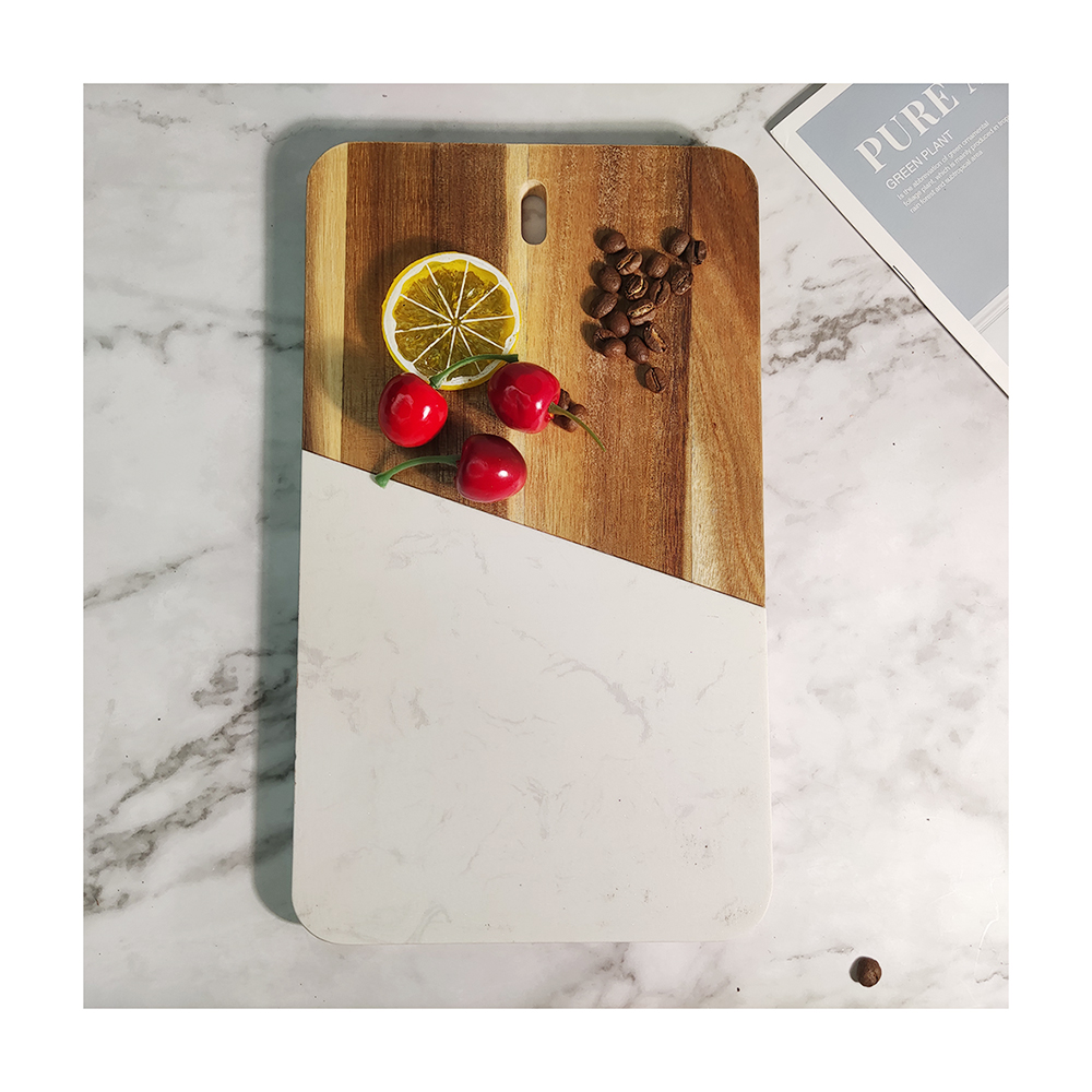 2022 популярная роскошная круглая мраморная деревянная доска для сыра и набор ножей оптом