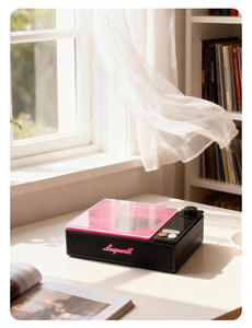 Lecteur MP3 portable Leapwell avec haut-parleurs, pour USB optique, auxiliaire, maison, bureau, petit, rechargeable, grand écran LCD, télécommande - Product Image 6