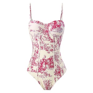 Nouveau <span class=keywords><strong>maillot</strong></span> <span class=keywords><strong>de</strong></span> <span class=keywords><strong>bain</strong></span> une pièce européen et américain <span class=keywords><strong>Maillot</strong></span> <span class=keywords><strong>de</strong></span> <span class=keywords><strong>bain</strong></span> imprimé <span class=keywords><strong>rétro</strong></span> amincissant pour femmes - Product Image 3
