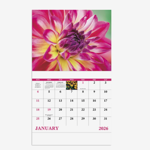 Calendarios Personalizados con Flores Impresas 2027, Regalo Promocional con Logotipo Personalizado, Planificador de Pared o Escritorio con Arte Floral y Natural - Product Image 1
