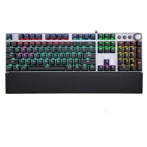 คีย์บอร์ดเกมมิ่งแบบมีสาย F2088 RGB USB Optical Mechanical ปรับแต่งได้ พร้อมสวิตช์หลากสี 104 ปุ่ม - Product Image 1