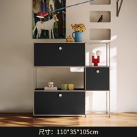 Armoire modulaire en acier inoxydable à la mode moderne buffet de rangement TV pour la maison meubles de salon