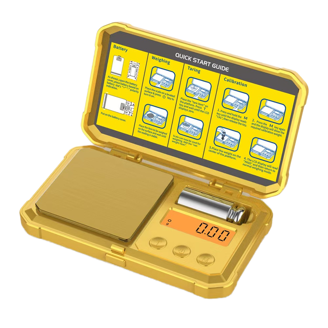 Mini Digital LCD Display High Precision Gold Stainless Steel Electronic Balance 0.01g Diamond Jewelry Scale OEM 200g Capacity