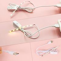 Tira de LED Mini USB de 5V al por Mayor para Pizarra de Dibujo Infantil, Cinta de Luz Flexible de 4mm para Tablero de Mensajes Acrílico DIY