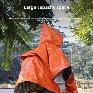 <span class=keywords><strong>Impermeable</strong></span> de Emergencia para Exteriores, Portátil, para Camping, Senderismo, Montañismo, Antihipotermia, <span class=keywords><strong>Manta</strong></span> Térmica <span class=keywords><strong>Impermeable</strong></span> - Product Image 3