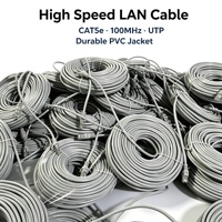 Cable de Conexión Cat5e RJ45 de 30m de Elite Sourcing, Cable de Red de Alta Velocidad de 1000Mbps para Conexión de Servidores en Centros de Datos Profesionales
