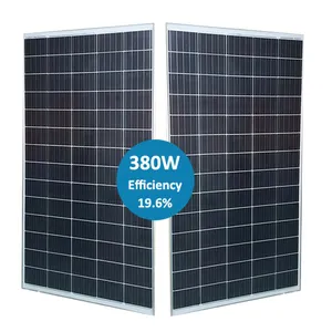 Best solar panel efficiency sun plate price 380w stock solar panel