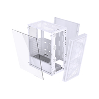 Caja de PC Lovingcool con Panel Lateral de Vidrio y Malla Frontal, Compatible con Placas Base Anchas ATX, MATX, ITX, Preparada para Sistemas con Refrigeración Líquida de 240 mm para Constructores de Sistemas