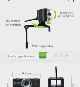 Cámara <span class=keywords><strong>web</strong></span> USB <span class=keywords><strong>Web</strong></span> Cam HD con micrófono MIC Cámara <span class=keywords><strong>web</strong></span> Cámara <span class=keywords><strong>web</strong></span> HD <span class=keywords><strong>Led</strong></span> para computadora PC Laptop Notebook - Product Image 5