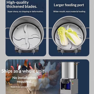 Broyeur d'aliments pour poulets <span class=keywords><strong>et</strong></span> chèvres en acier inoxydable, déchiqueteur d'herbe, hachoir à légumes - Product Image 6