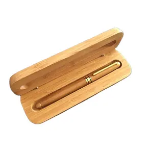 Creative Bamboo Pen Packing Pencil Box Custom Gift Box Wooden Box Fine Pen Cover