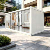 Villa conteneur moderne pliable entièrement équipée et respirante, prête à l'emploi, petite maison modulaire, bureau, salle de sport, garantie 3 ans