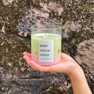 Nouvel arrivage de bougies parfumées d'aromathérapie faites à la main pour la maison, bougies parfumées au café <span class=keywords><strong>latte</strong></span> glacé avec cube glacé pour cadeaux fantaisie - Product Image 4