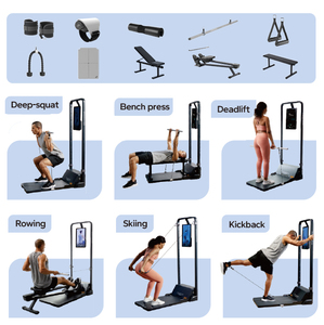 جهاز تمارين سبيديانس مدعوم بالذكاء الاصطناعي مع تعديل المقاومة التلقائي، محطة لياقة بدنية متعددة، معدات صالة رياضية منزلية للبيع - Product Image 6