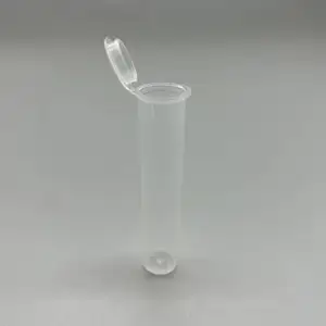 73MM Plastic Tubes Waterproof Airtight And Smell Proof Vial Container Hinged Lid 8ml