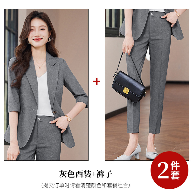 gray suit pants