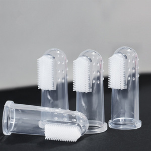 Mumlove <span class=keywords><strong>Brosse</strong></span> à dents pour bébé en silicone souple, couvre-doigt en silicone pour bébé, <span class=keywords><strong>brosse</strong></span> à dents pour nettoyer les dents - Product Image 4