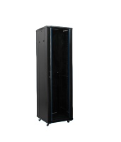 Harga Pabrik Rak Terbuka Standar 19 Inch Double Open Rack 22u 27u 32u 37u 42u 47u Rak Jaringan Empat Tiang dengan Roda
