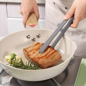 Korean Style Silicone Barbecue Tongs Heat Resistant Non Slip Full Coverage Food Tongs For Grilling Cooking BBQ <b>Tools</b> - Product Image 1