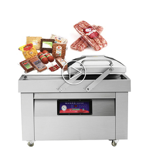 Máquina de Envasado al Vacío Automática Eléctrica de Doble Cámara Horizontal Multifunción para Carne y Pollo DZ-400/2SB 1KPA 400MM - Product Image 1