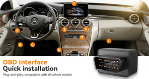Dispositif OBD 4G avec API ouverte pour l'intégration système, serveur autonome, sans frais mensuels, géolocalisation en temps réel, <span class=keywords><strong>Traccar</strong></span>, suivi de flotte, GPS Tracker OBD - Product Image 3
