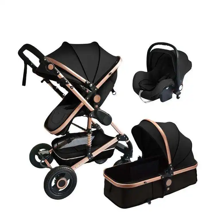 Baby 3 In 1 Kinderwagen 360 Rotatie Kinderwagen Voor Kinderwagen Met Autostoel