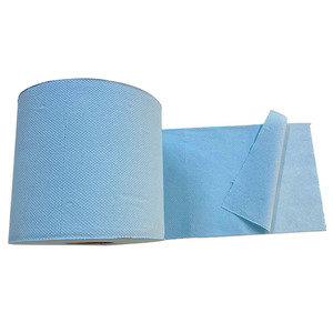 Rollo de toallas de <span class=keywords><strong>papel</strong></span> higiénico azul reciclado de <span class=keywords><strong>papel</strong></span> de <span class=keywords><strong>cocina</strong></span> industrial comercial con logotipo personalizado ecológico de alta calidad - Product Image 3