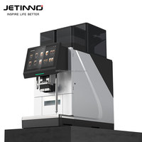 Cafetera Totalmente Automática Jetinno JL38A con Sistema de Jarabe y Espuma de Leche Fresca, Máquina de Café Comercial con Molinillo