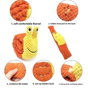 Juguete <span class=keywords><strong>para</strong></span> Perros: Tapete Olfativo Interactivo con Sonido, Peluche <span class=keywords><strong>de</strong></span> Caracol Resistente a Mordeduras, Accesorio <span class=keywords><strong>para</strong></span> Esconder Comida - Product Image 4