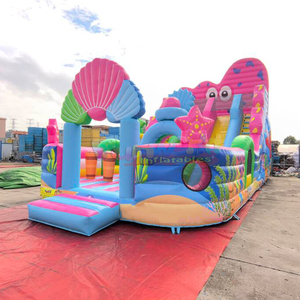 Tobogán inflable gigante de doble carril para fiestas, de calidad comercial, para niños y adultos. - Product Image 6