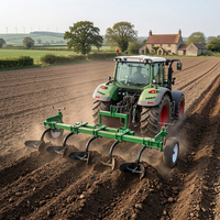 Charrue à disques à quatre rangs montée sur tracteur, machine agricole de formation de buttes, pulvérisateur d'engrais à essence haute performance