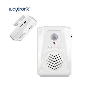 Home security mini pir sensor de movimento, gravado, tocador de áudio mp3, alarme de voz com microfone embutido