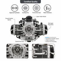 Moteur à essence/diesel monocylindre horizontal personnalisé à 4 temps, pour moto, tricycle, machines agricoles, OEM acceptable