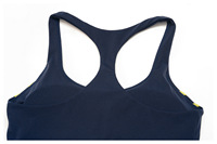 Soutien-gorge de sport pour femme avec dos sculpté, bandes latérales, coussinets amovibles, ourlet incurvé, idéal pour le yoga, l'entraînement, le fitness et la course à pied