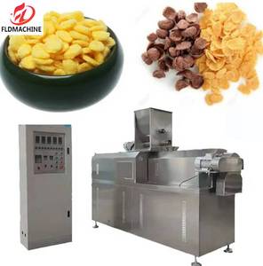 New Wheat Rice Oats Maize Corn Flakes <b>Breakfast</b> Cereal <b>Maker</b> Extruder Production Line Equipment Stainless Steel High - Product Image 6