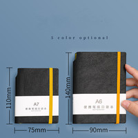 Deli — couverture rigide portable A7/A6, mini-bloc-notes portable, fournitures de papeterie de bureau