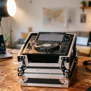 Venta al por mayor CDJ/DJM Flight Case <span class=keywords><strong>Pioneer</strong></span>, Denon, Allen & Heath Players Club Mixer Case Caja de aluminio para tocadiscos con grapas de candado - Product Image 1