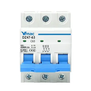 VINAC DZ47-63 4.5KA 6KA 10KA 6A 10A 16A 20A 25A 32A 40A 50A 63A มินิเบรกเกอร์ขนาดเล็ก MCB 1P/2P/3P/4P