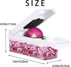 Efficient Manual All-In-One Durable <b>Vegetable</b> Slicer Dicer Multi-functional Professional Kitchen Eco-Friendly Food <b>Chopper</b> - Product Image 3