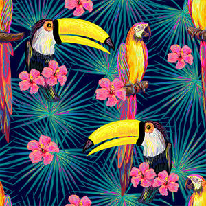 Atacado tecido de alta qualidade padrão de papagaio (5 padrões) impressos tecidos lisos para vestuário, cama, etc - Product Image 6