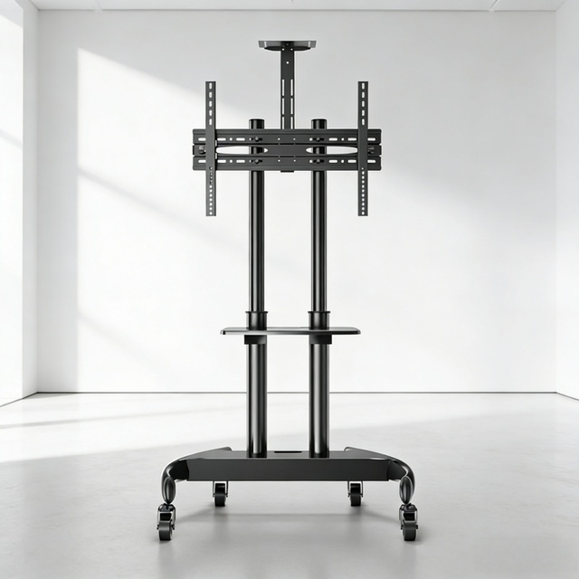 Portable TV Floor Stand Universal LED LCD Mobile TV Cart Trolley Stand With Rolling Wheels