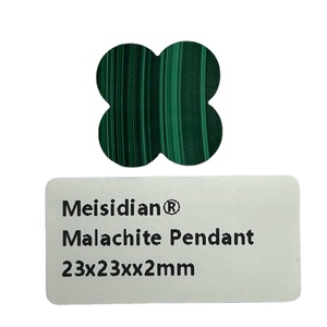 Malaquita <span class=keywords><strong>4</strong></span> <span class=keywords><strong>hojas</strong></span> trébol Piedra Negro ónix ágata Concha malalaquita cuatro <span class=keywords><strong>hojas</strong></span> trébol piedra trébol colgante - Product Image 2