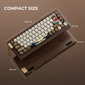 XVX MU68 기계식 키보드 FujiWave 테마 RGB 백라이트 USB-C 프로그래밍 가능한 키가있는 유선 게임용 기계식 키보드 - Product Image 3