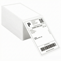 Papel Adhesivo Térmico en Forma de Abanico 100x150, 500 Unidades/Paquete, Etiqueta Adhesiva para Envíos 4*6, Etiqueta Térmica para Impresora de Etiquetas